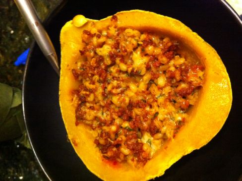 Chorizo-Stuffed Acorn Squash Recipe