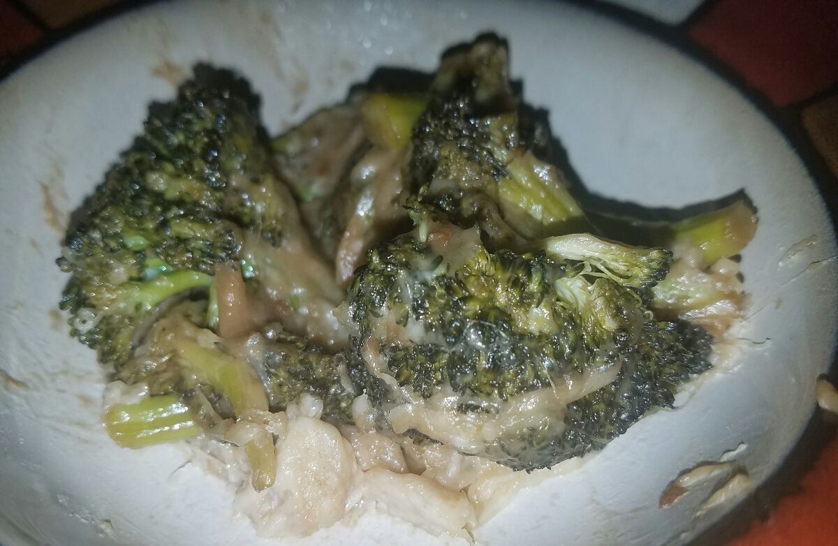 Broccoli and mozz sauteed