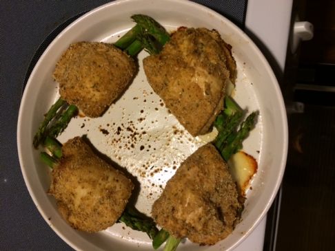 Monterey Jack and Asparagus Stuffed Chicken