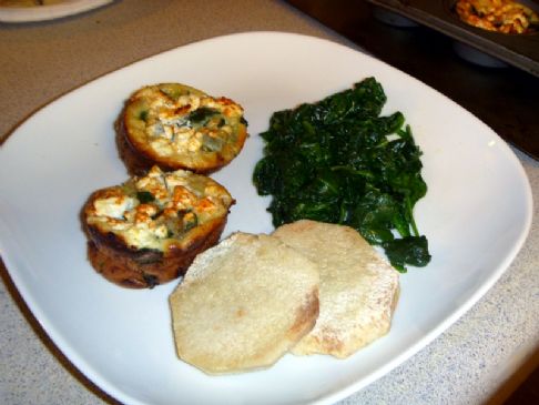 quiche spinach, onion and feta crustless