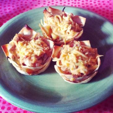 Double Layer Hawaiian BBQ Cupcakes