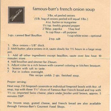 Famous-Barr's French Onion Soup