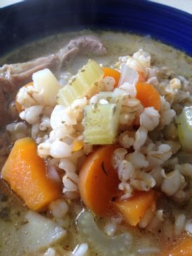 Lamb barley and vegetable soup