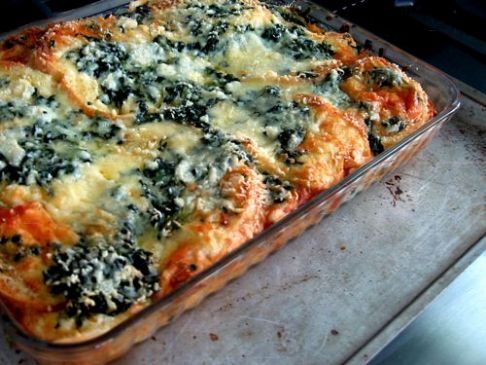 Spinach and Gruyere Strata