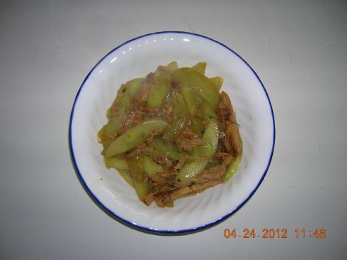 Stir Fry Cucumber with Dried Shrimps