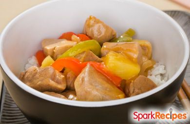 Apple and Pork Stir-fry with Ginger