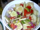 Chunky Garden Veggie Salad