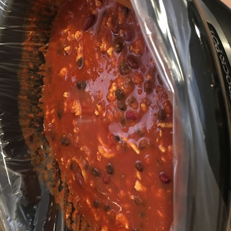 Reduced Sodium Turkey Chili in a CrockPot
