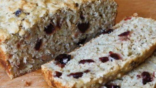 Cranberry Banana Oat Bread