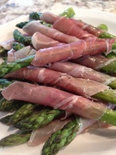 Roasted Prosciutto-Wrapped Parmesan Asparagus