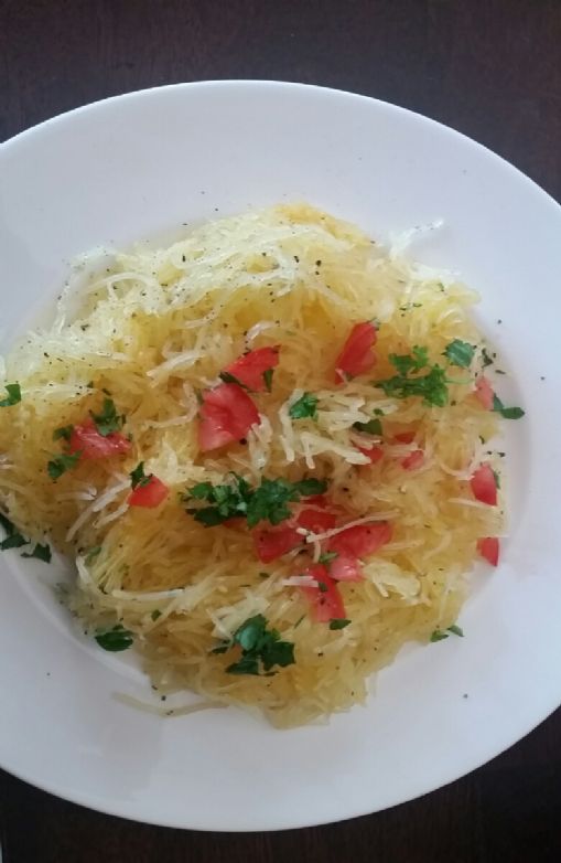 Garlic and Olive Oil Spaghetti Squash