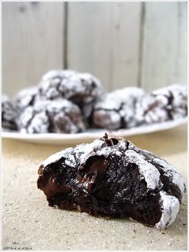 Deep Dark Chocolate Cookies-No butter and Flourless