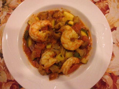 Shrimp Ratatouille....with a Greek spin