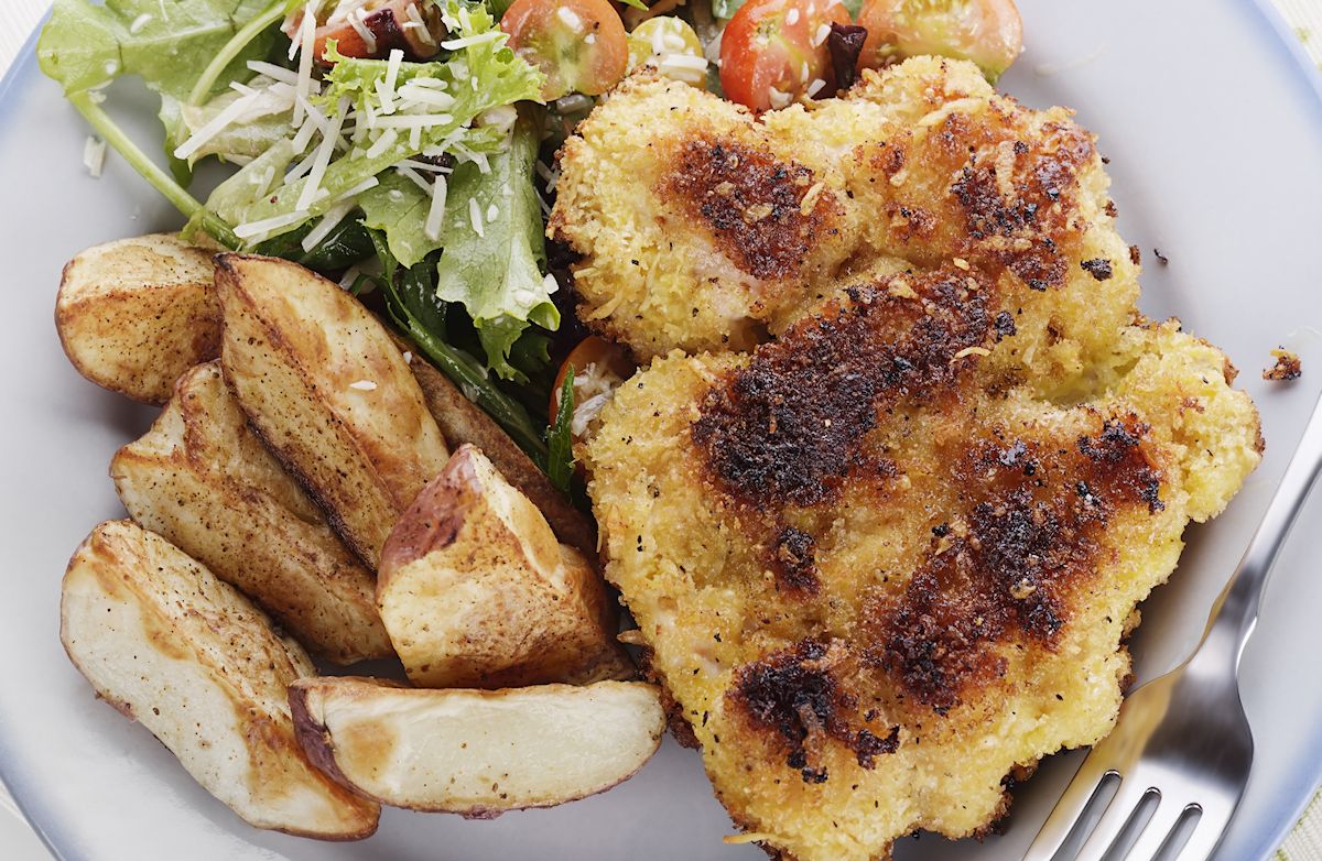 Crispy Crusted Baked Chicken Breasts