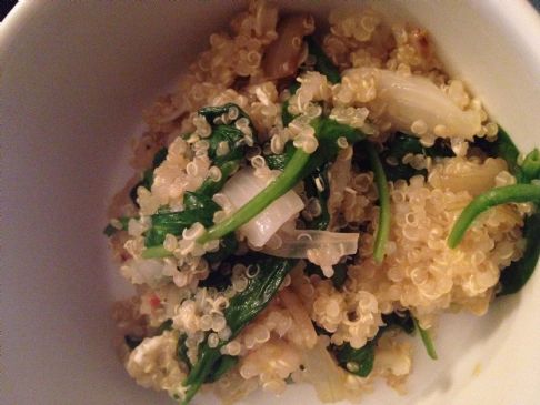 Quinoa with Spinach and Feta Cheese
