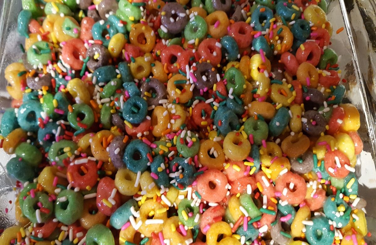 Rainbow Cereal Bars