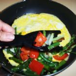 Gorgonzola Omelet with Grilled Vegetables