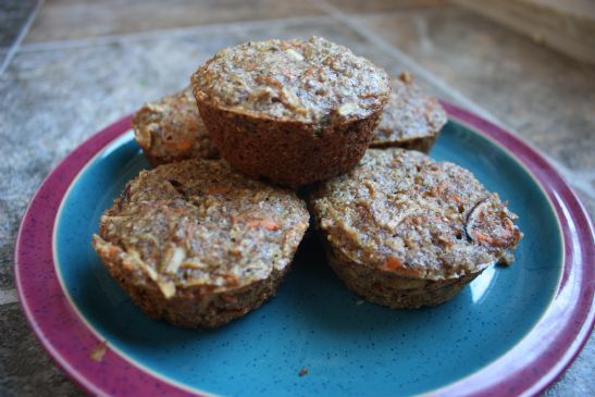 Apple Carrot Flax Muffins