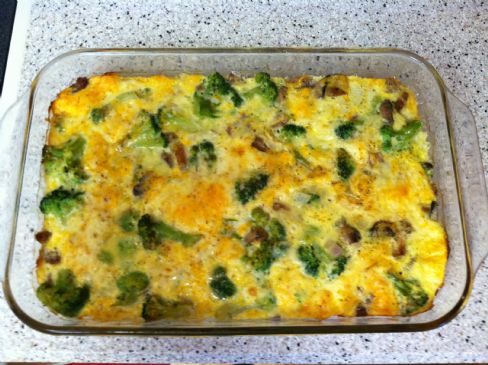 Low Fat Egg, Turkey Sausage and Veggie Casserole