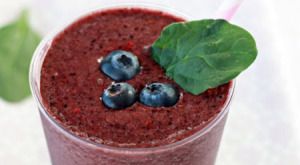 Berry Cherry Spinach Protein Smoothie