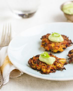 Kohlrabi Carrot Fritters