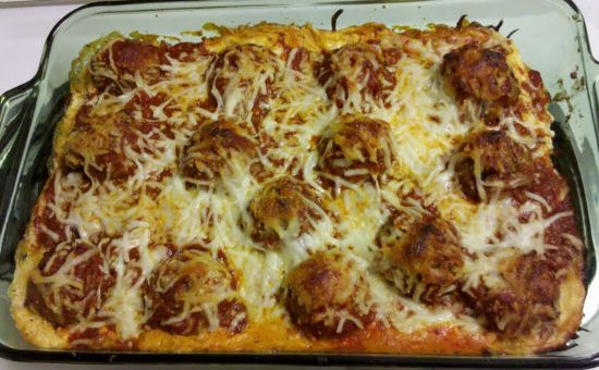 Reduced Fat Meatball Sub Casserole