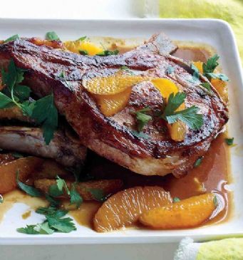 Pork Chops with Orange and Parsley