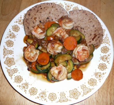 Shrimp and Vegetables in Oyster sauce