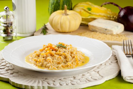 Butternut Squash Risotto with Greens