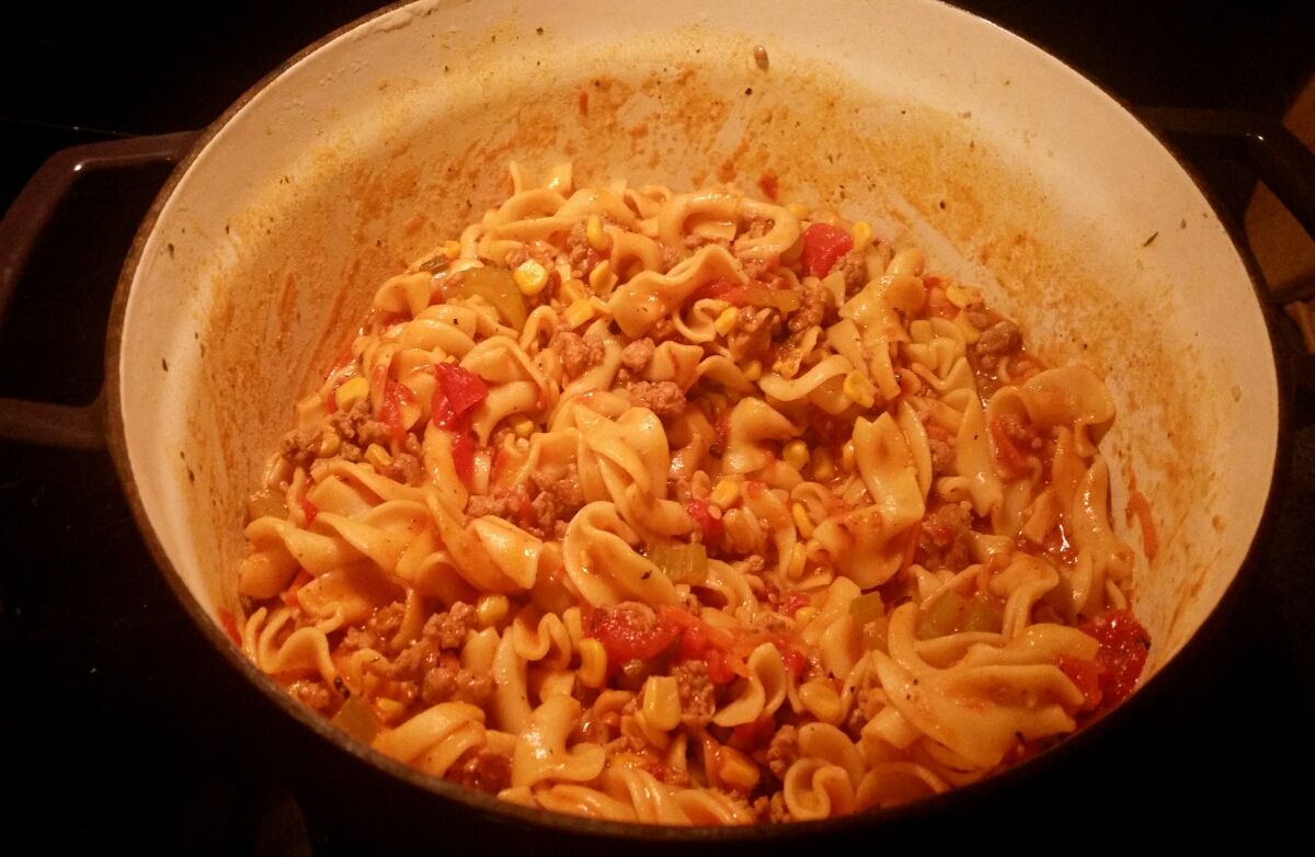 Hamburger tomato casserole stew