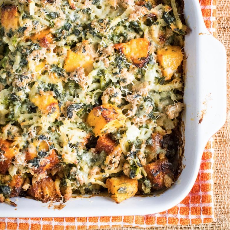 Fall Potluck Casserole With Turkey and Squash