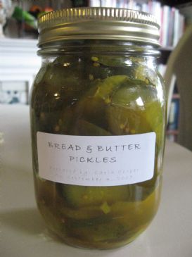 Carla's Homemade Bread and Butter Pickles