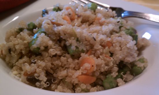 Quinoa Pilaf with Fresh Asparagus