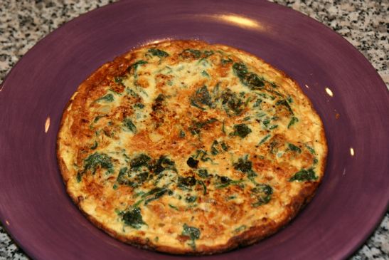 Spinach and onion Tortilla