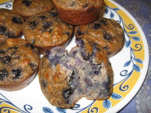 Grain Free Banana Blueberry Muffins