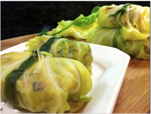 Asian Stuffed Cabbage