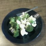 Herbed Broccoli and Cauliflower