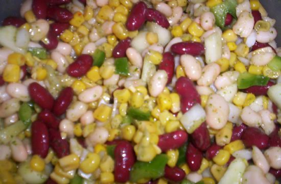 Bean, Corn and Veggie salad