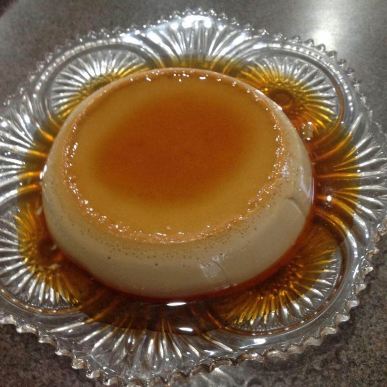 Whole milk coffee flan