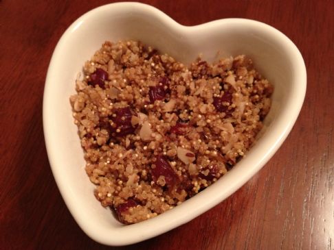 Quinoa with Toasted Almonds and Cranberries (1/3 cup serving; 60g)