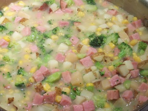 Quick Ham and Potato Soup