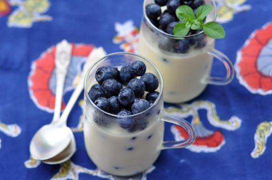 lemon yoghurt panna cotta