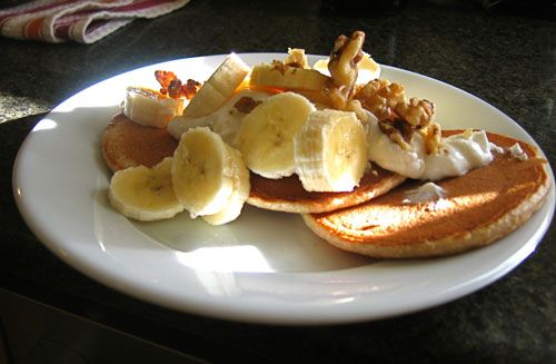 Whole Wheat Banana Pancakes!