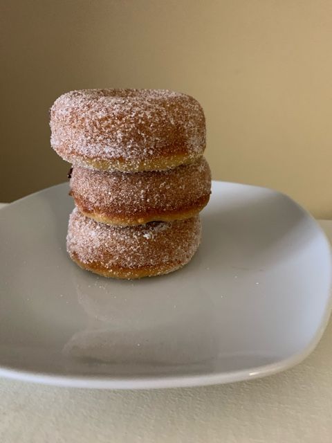 Baked almond meal donut
