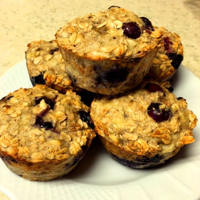 Blueberry and Oat muffins