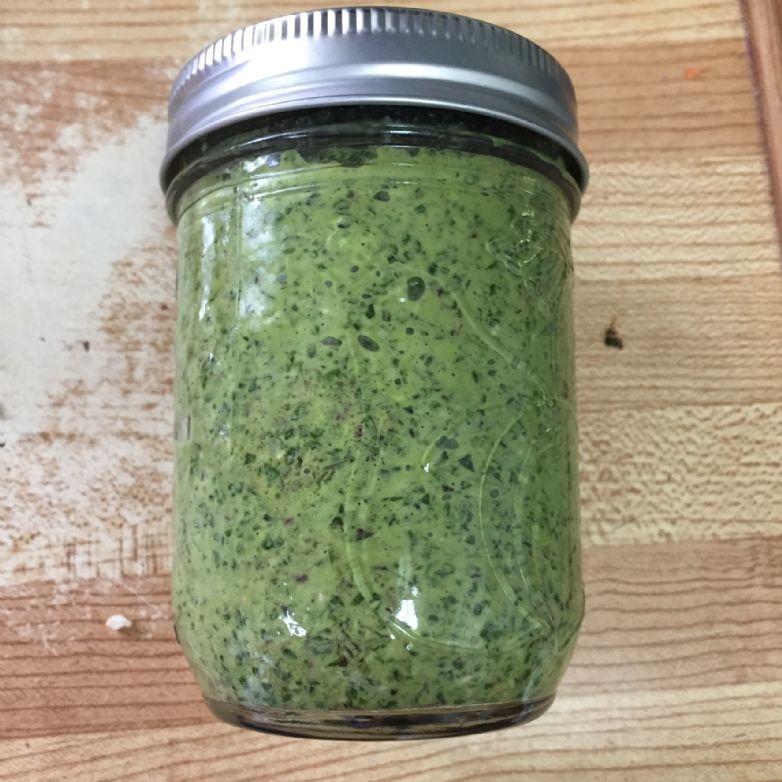 Kale and Basil Pesto vegan