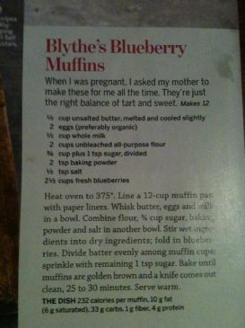 Sarah's Homemade Blueberry Muffins