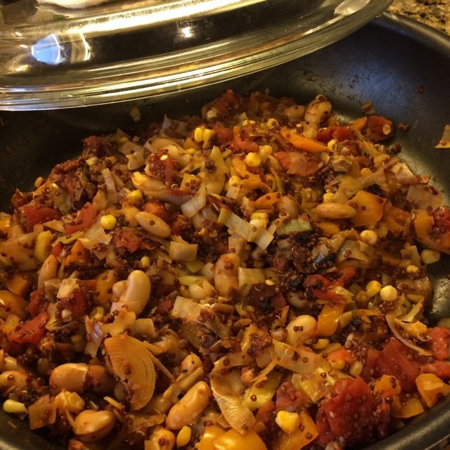 Quick Quinoa Veggies in a Pan
