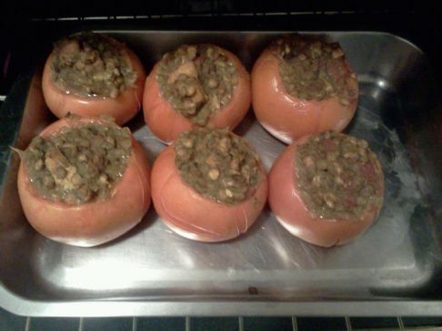 Slow-Cooked chicken Taco Stuffed Tomatoes